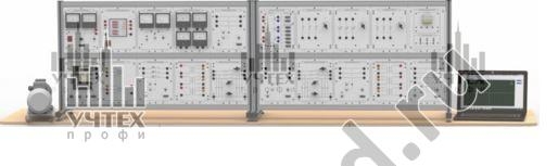 Типовой комплект учебного оборудования "Модель электрической системы с узлом комплексной нагрузки", исполнение настольное с ноутбуком, МЭС-КН-НН