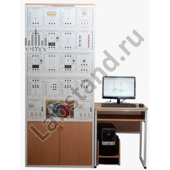 Типовой комплект учебного оборудования "Система электросбережения промышленного предприятия", исполнение стендовое компьютерное"/СЭСПП-СК