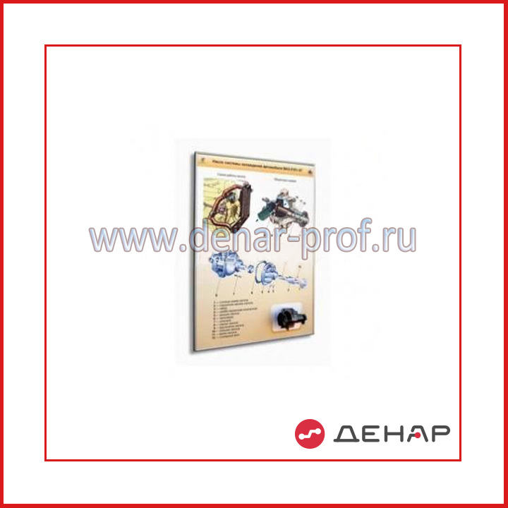 Стенд-планшет "Насос системы охлаждения автомобиля ВАЗ-2101-07"